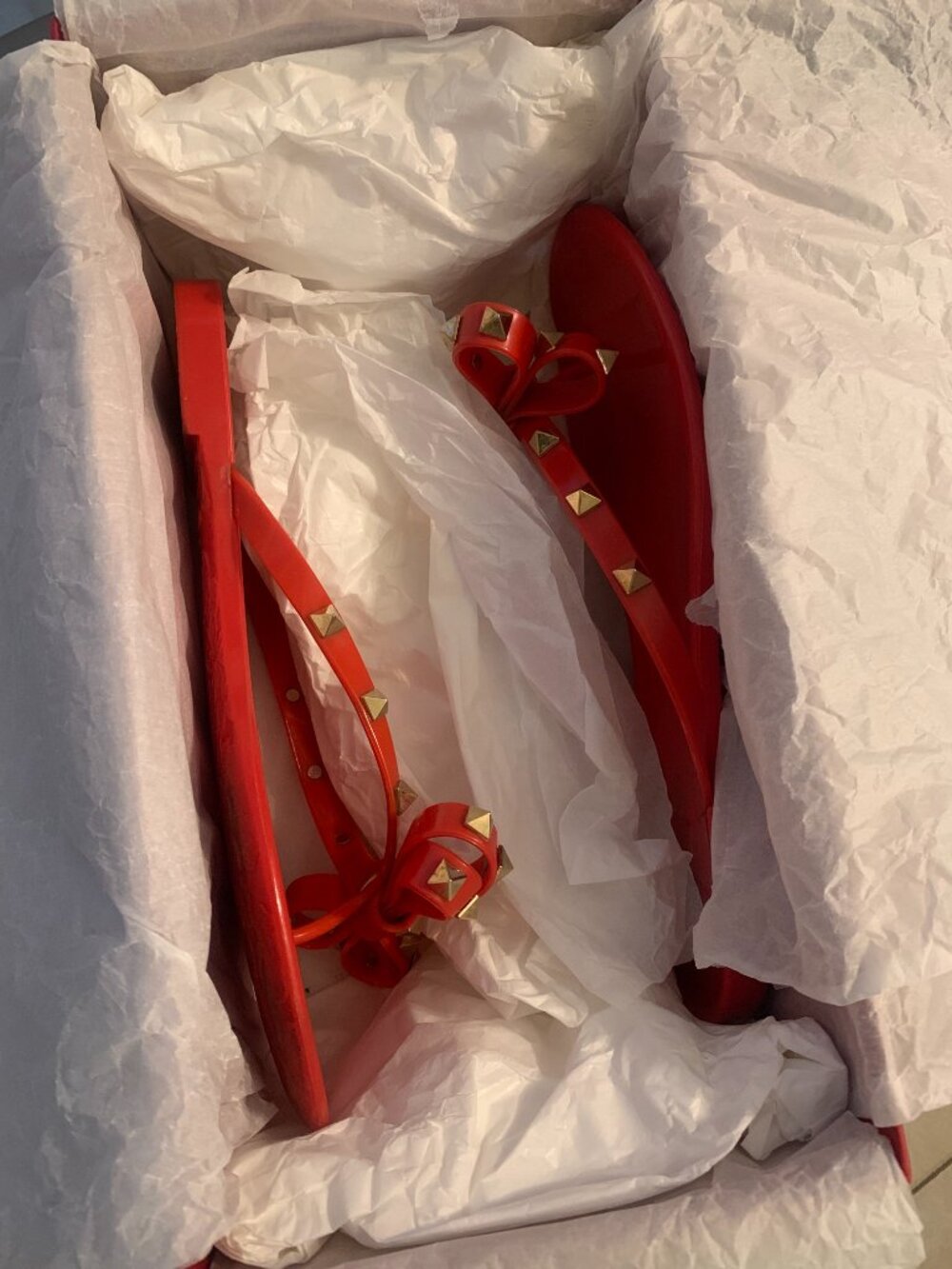 Valentino Rockstud PVC Flat Thong - Picture 7 of 8